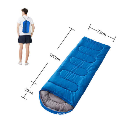 High Quality Portable Foldable Cotton Camping Sleeping Mat Bag | 20~10 Degree Envelope Style | Waterproof, Thick Outdoor Camping Mats Sports, Camping, Hiking | Available in Green, Red, Blue | 210cm x 75cm