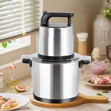 Meat and Vegetable Chopper | 3L & 6L Capacity | Stainless Steel Industrial Food Processor for Meat, Vegetables & More