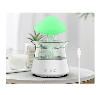 Bluetooth Speaker Rain Cloud Humidifier | 7 Color LED Essential Oil Diffuser