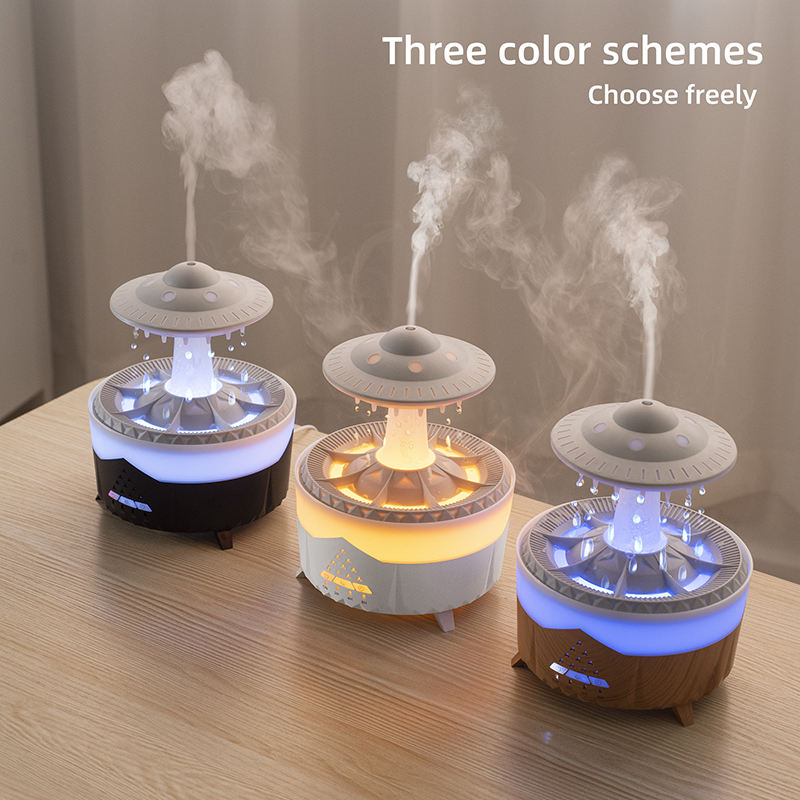 350ml Water Raindrops Ultrasonic Air Humidifier | Handmade Glass Diffuser