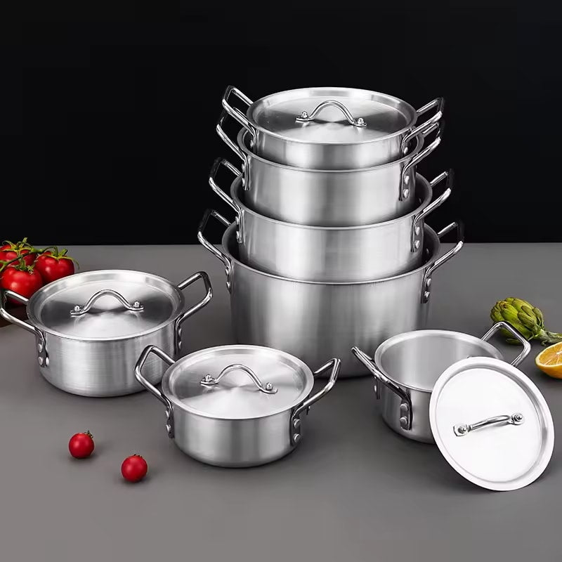 Stainless Steel Kadai Set | 4 Piece Cooking & Serving Set | Durable and Versatile