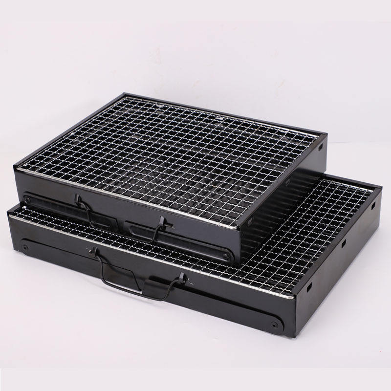 Foldable Portable Stainless Steel Barbecue Charcoal Grill | Compact BBQ Grill for Outdoor Cooking, Camping, and Picnics