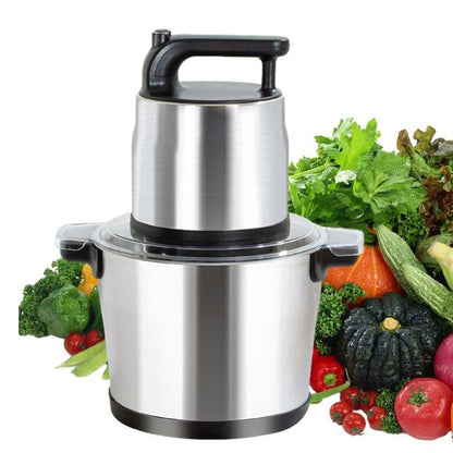 Meat and Vegetable Chopper | 3L & 6L Capacity | Stainless Steel Industrial Food Processor for Meat, Vegetables & More