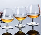 Furaha Finds Bistro Cognac/Brandy Glasses 385cc set of 6 premium glassware for enjoying whiskey, bourbon, and fine spirits, perfect for home and restaurant use.