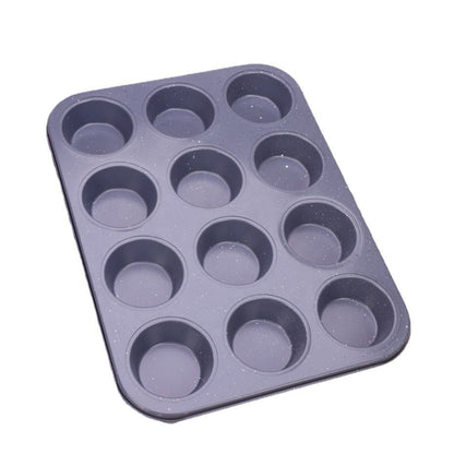 Heavy Duty Cupcake Tray | Mini Muffin Baking Pan | Carbon Steel, Dishwasher Safe | 12 Hole & 6 Hole Options