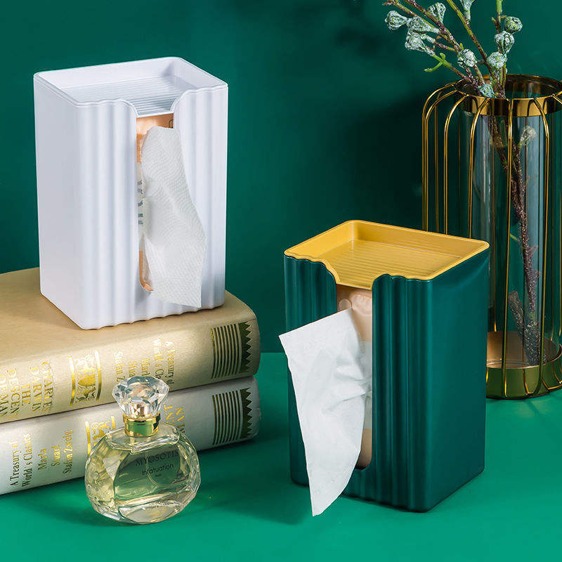 Self  Adhesive Serviette Holders Toilet Tissue Box | Fits Standard Serviettes | Available in White, Nordic Blue, and Nordic Green