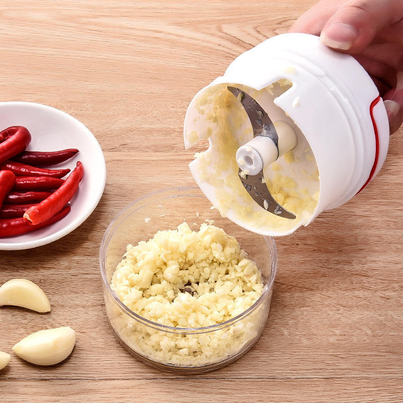 900ml Manual Pull Food Chopper | Garlic Chopper & Hand String Vegetable Cutter for Fruits, Nuts, and More