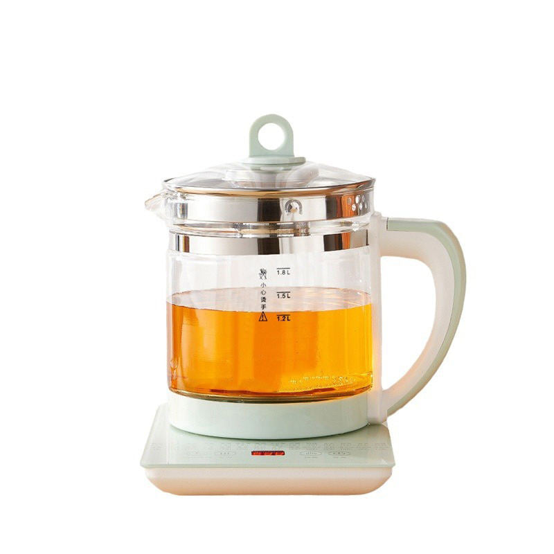 1.8L Electric Glass Infuser Kettle Multifunctional Health Pot, 800W, Food Grade Materials