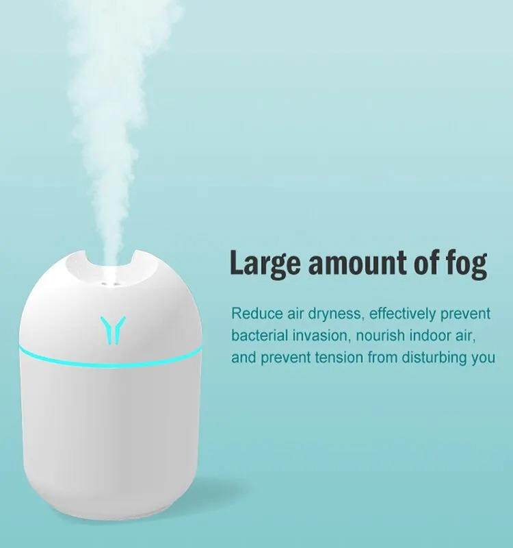 250ml USB Mini Air Humidifier | Aroma Essential Oil Diffuser