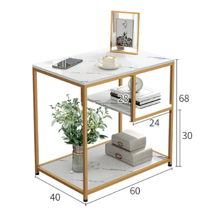 MDF Side Table | 60x40x68cm | Modern Durable Wooden Side Table for Home and Office