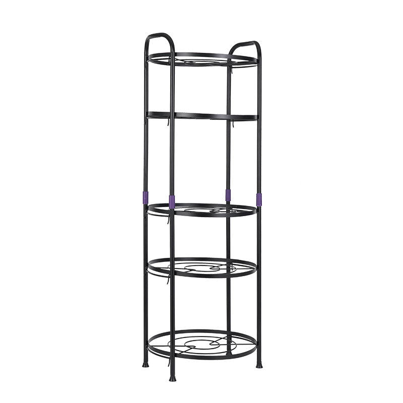 5 Tier Multifunctional Pot Rack | Durable Metallic Wire Design | Space-Saving Storage Solution | 103x36cm