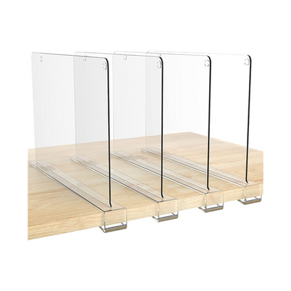 Acrylic Drawer Dividers | Wardrobe Partition Divider Shelf Dividers | Clear Acrylic Partition Board for Organized Storage