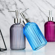 Furaha Finds Glass Soap Dispenser 420ml MultiPurpose Pump Bottle for Soap, Shampoo, and Lotion