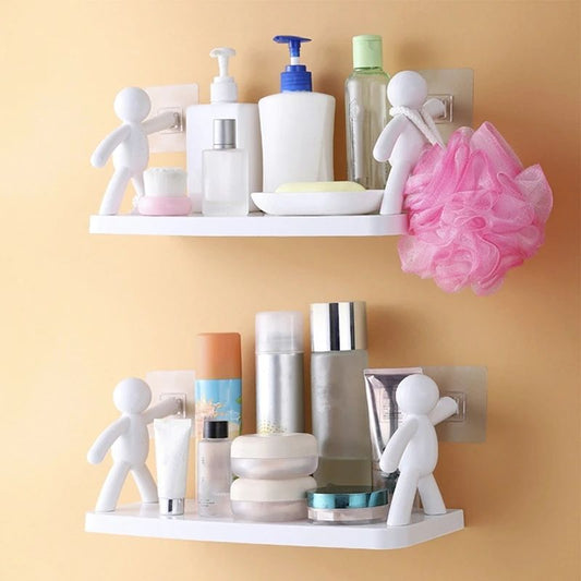 New Creative Storage Shelves | Cute White Doll Storage Stand Holder | Home & Cosmetic Storage Racks