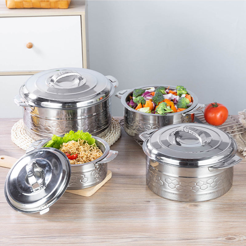 6 Piece Victoria Premium Stainless Steel Hotpots Set (1500ml, 2500ml, 3500ml, 5000ml, 7500ml, 10000ml)