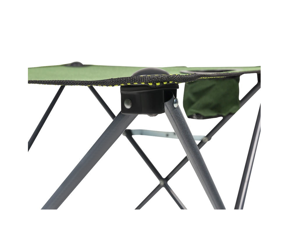 Lightweight Portable Foldable outdoor Camping Picnic Table with 2 Cup Holders and Carry Bag | Green 45x48x48cm