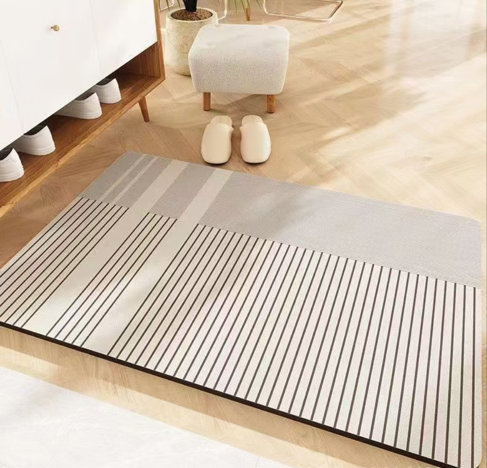 Geometric Pattern Anti-Slip Door/Bath Mat 50x80cm