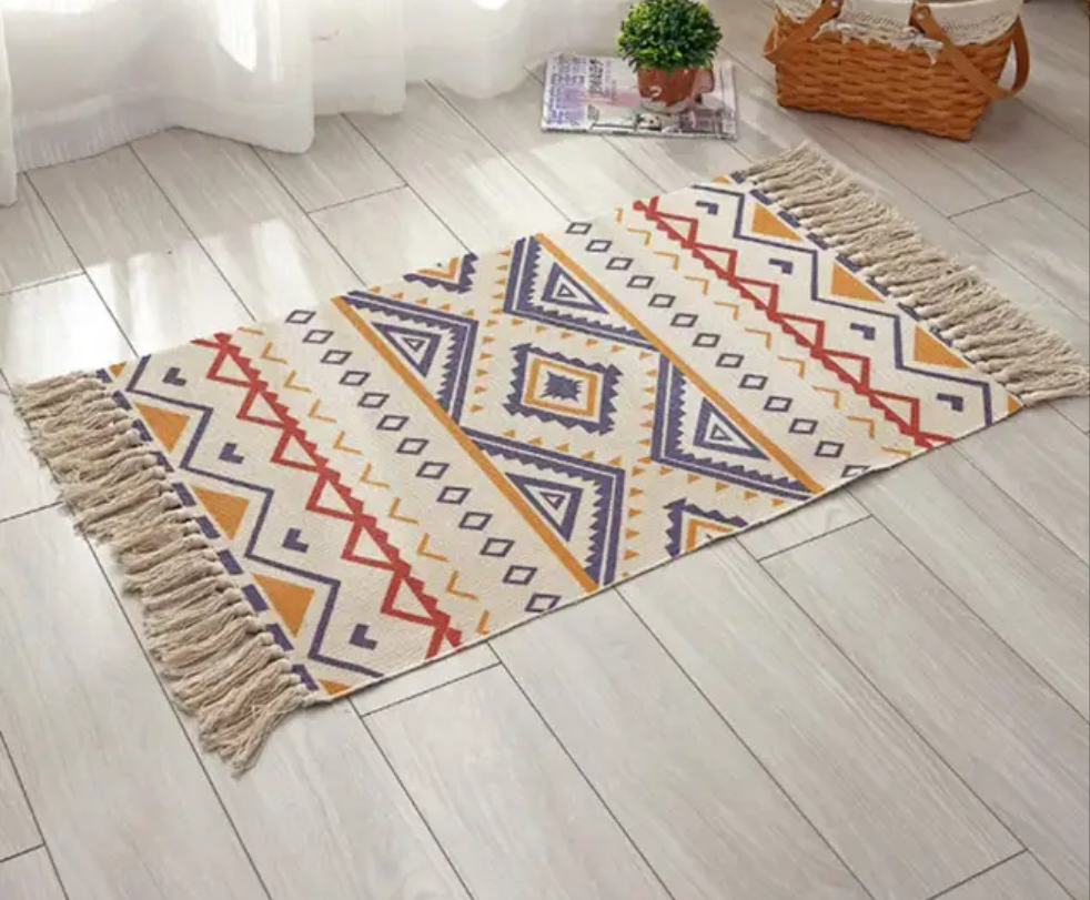 Cotton Woven Rugs  Decorative & Durable Area Rugs