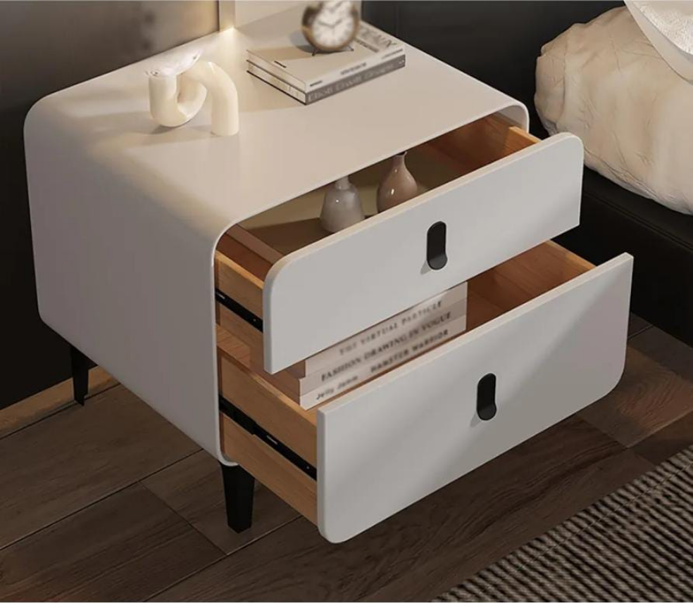 Bedside Table Set of 2 with 2 Drawers Stylish Storage for Bedroom & Living Room