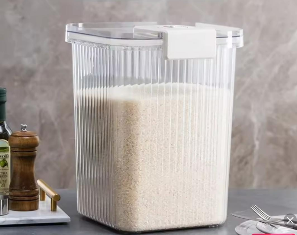 Acrylic Big Size Cereal Container  10kg Capacity