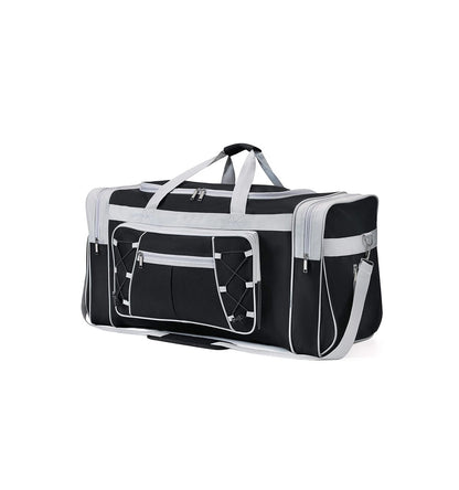 Large Durable Polyester Travel Duffel Bag with Multiple Compartments| For Organized Packing| Adjustable Straps Packing Organizers| 26” x 14” x 12.4”