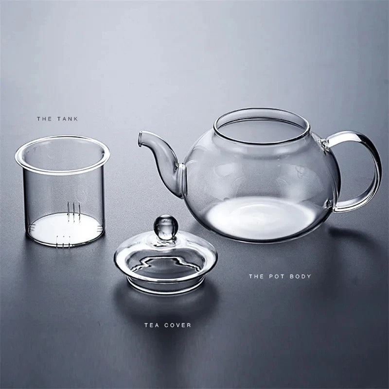 ZenClear Japanese-Style Borosilicate Glass Teapot