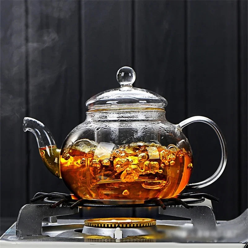 ZenClear Japanese-Style Borosilicate Glass Teapot