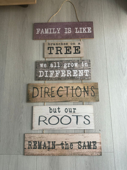 Wooden House Rules Hanging Board | Decorative Wall Sign for Home (Wooden Material)