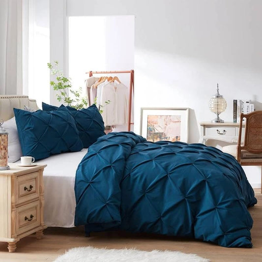 Quilt Duvet Cover | Tufted, Chic Dot & Diamond Design (220x240cm) for 6x6|6x7 Beds