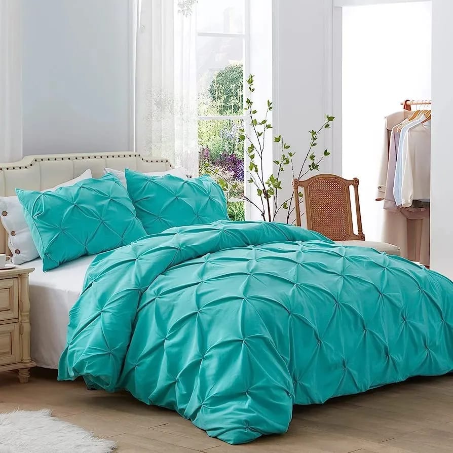 Quilt Duvet Cover | Tufted, Chic Dot & Diamond Design (220x240cm) for 6x6|6x7 Beds