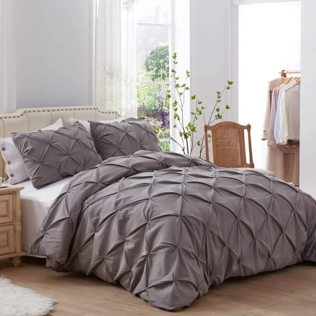 Quilt Duvet Cover | Tufted, Chic Dot & Diamond Design (220x240cm) for 6x6|6x7 Beds