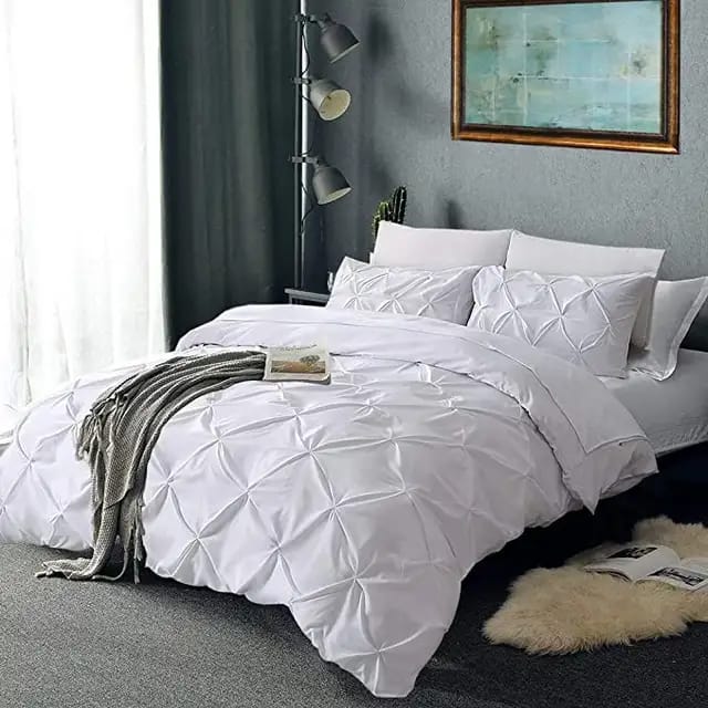 Quilt Duvet Cover | Tufted, Chic Dot & Diamond Design (220x240cm) for 6x6|6x7 Beds