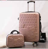 2in1 Travel Suitcase with Cosmetic Bag | Trolley Luggage with 360° Mute Caster Wheels, ABS+PC Material (28")