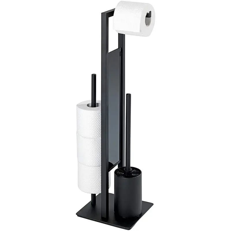 Free Standing Metal Tissue Holder  Elegant and Fashionable (Silver & Black)