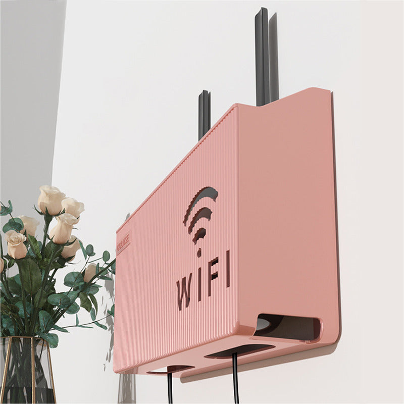 Wall Mounted Wireless WiFi Router Box/Cover – Router Rack Organizer for Home Décor (14x24.5x6cm)