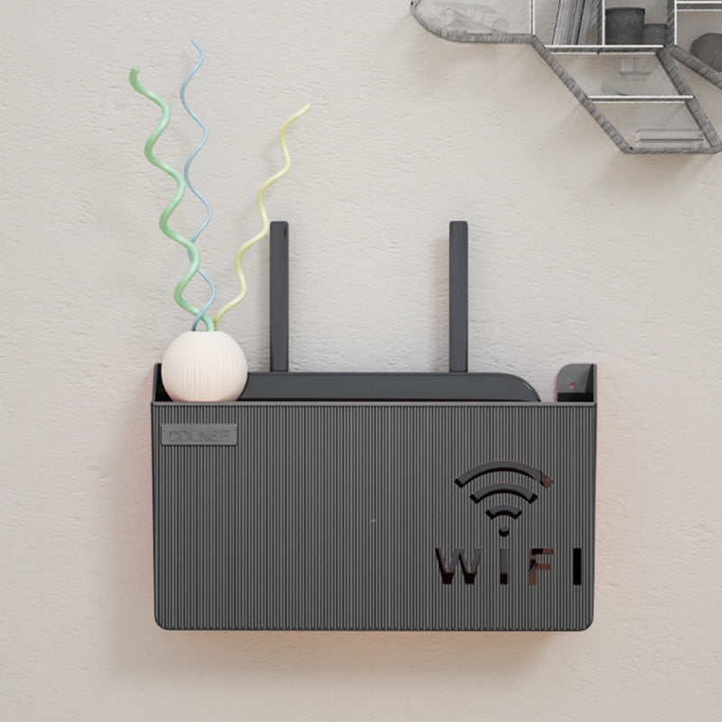 Wall Mounted Wireless WiFi Router Box/Cover – Router Rack Organizer for Home Décor (14x24.5x6cm)