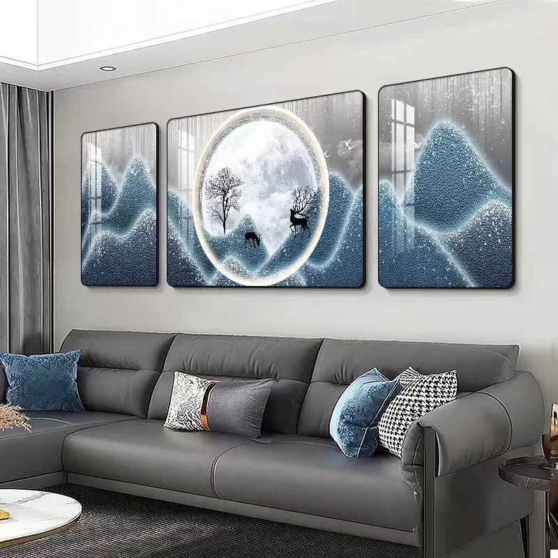 High Quality 3 Piece Wall Hanging Set Modern Decorative Art (30x40cm x 2, 60x40cm x 1)