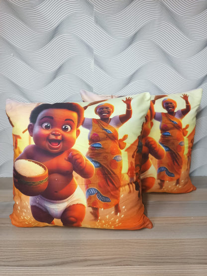 African Print Cushion Covers /Vibrant Decorative Pillow Cases for Home Décor @ 795