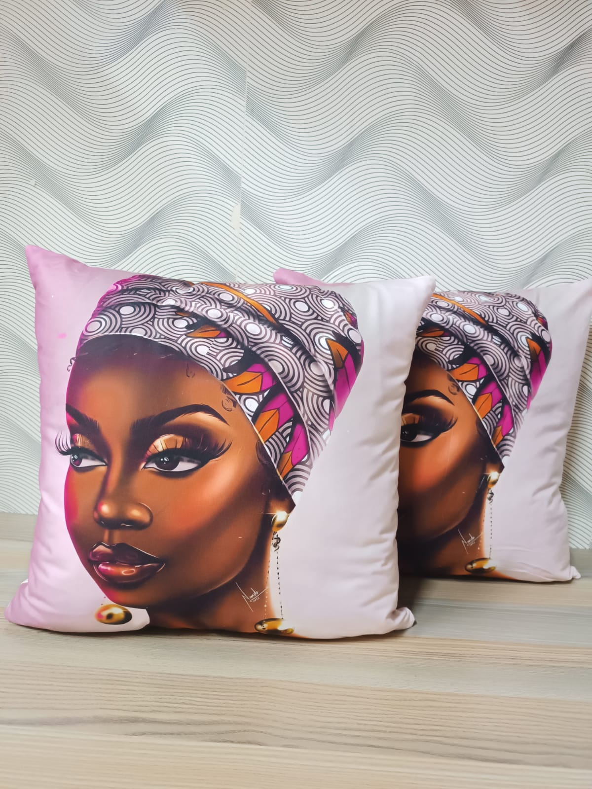 African Print Cushion Covers /Vibrant Decorative Pillow Cases for Home Décor @ 795