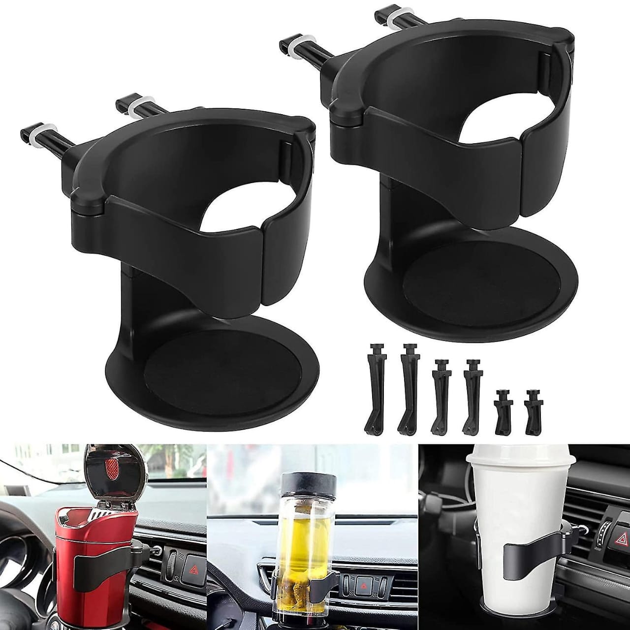 1Kg Car Cup Holder  Available in Black Color