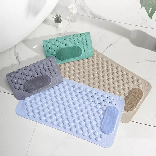 35x50cm Absorbent Rectangular Anti-Slip Bathroom Mats| Toilet Bathroom Machine Washable| Mildew Resistant| Multiple Colors