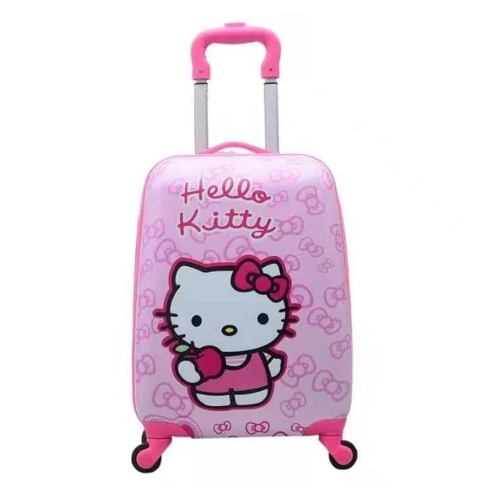 Cartoon Themed Kids Trolley Bags | Children’s Suitcase on Wheels | ABS+PC | 47x30x21 cm | Sofia, Frozen, Elsa, Mickey Mouse, Hello Kitty, Minnie Mouse