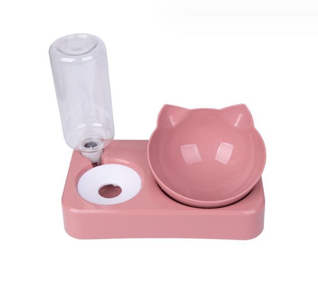 Automatic Single Pet Bowl  500ml Water Storage, Moisture Proof, Ideal for Cats and Small Dogs (Pink, Blue, White, Green)