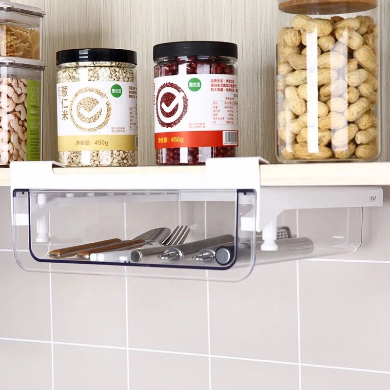 Under Shelf Organizer Space Saving Storage Rack for Kitchen, Office, and Home