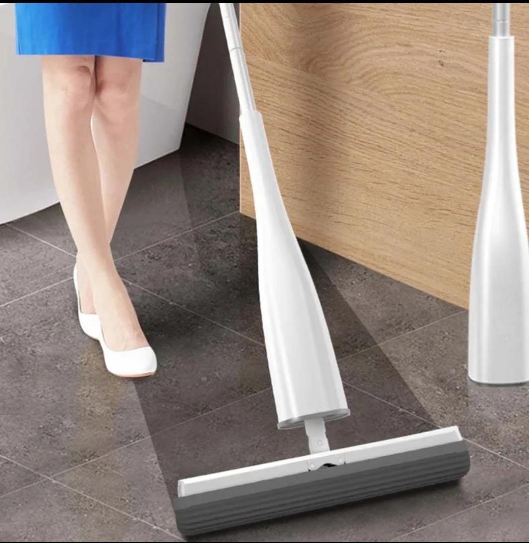 Automatic Self Wringing Roller Mop Hands Free Squeezing Mop, Navy Blue | Perfect For Cleaning Hard Floors, Tiles, Wooden Floor