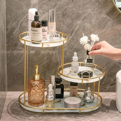 Light Luxury Storage Shelf / Cosmetics Toiletries Organizer