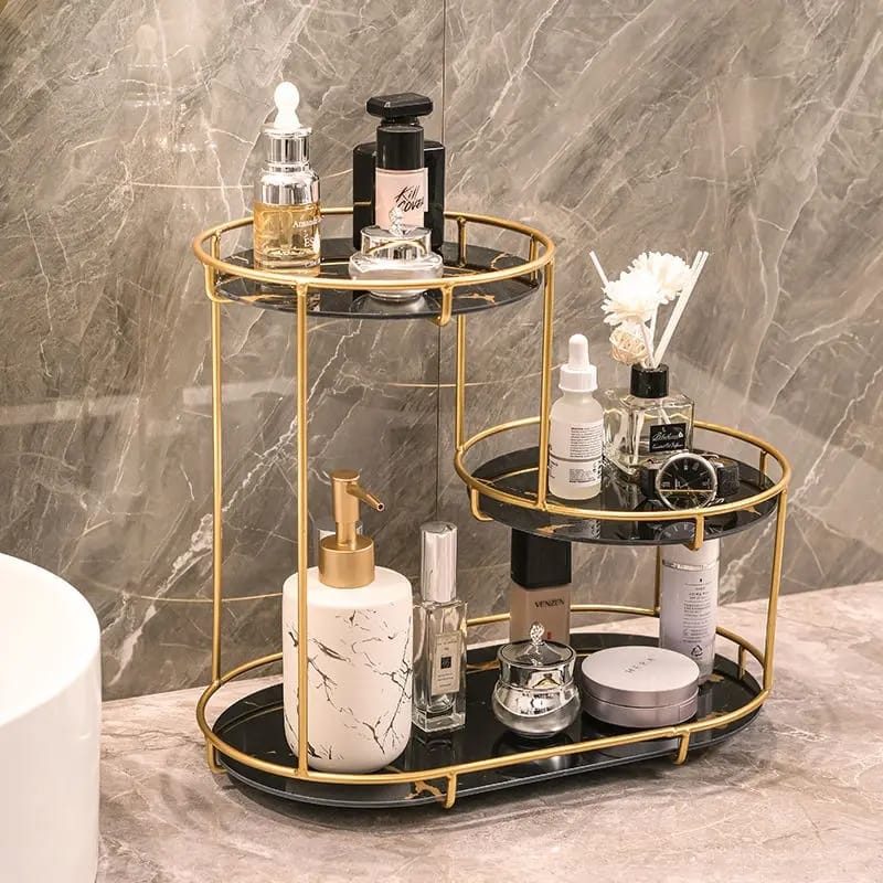 Light Luxury Storage Shelf / Cosmetics Toiletries Organizer