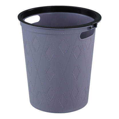 Round Faux Finish Dustbin | 26.5 cm Diameter | Perfect for offices, homes, living rooms