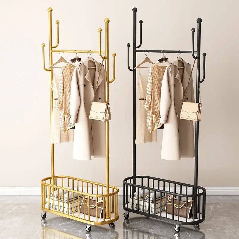 Movable Cloth Rack with Wheels