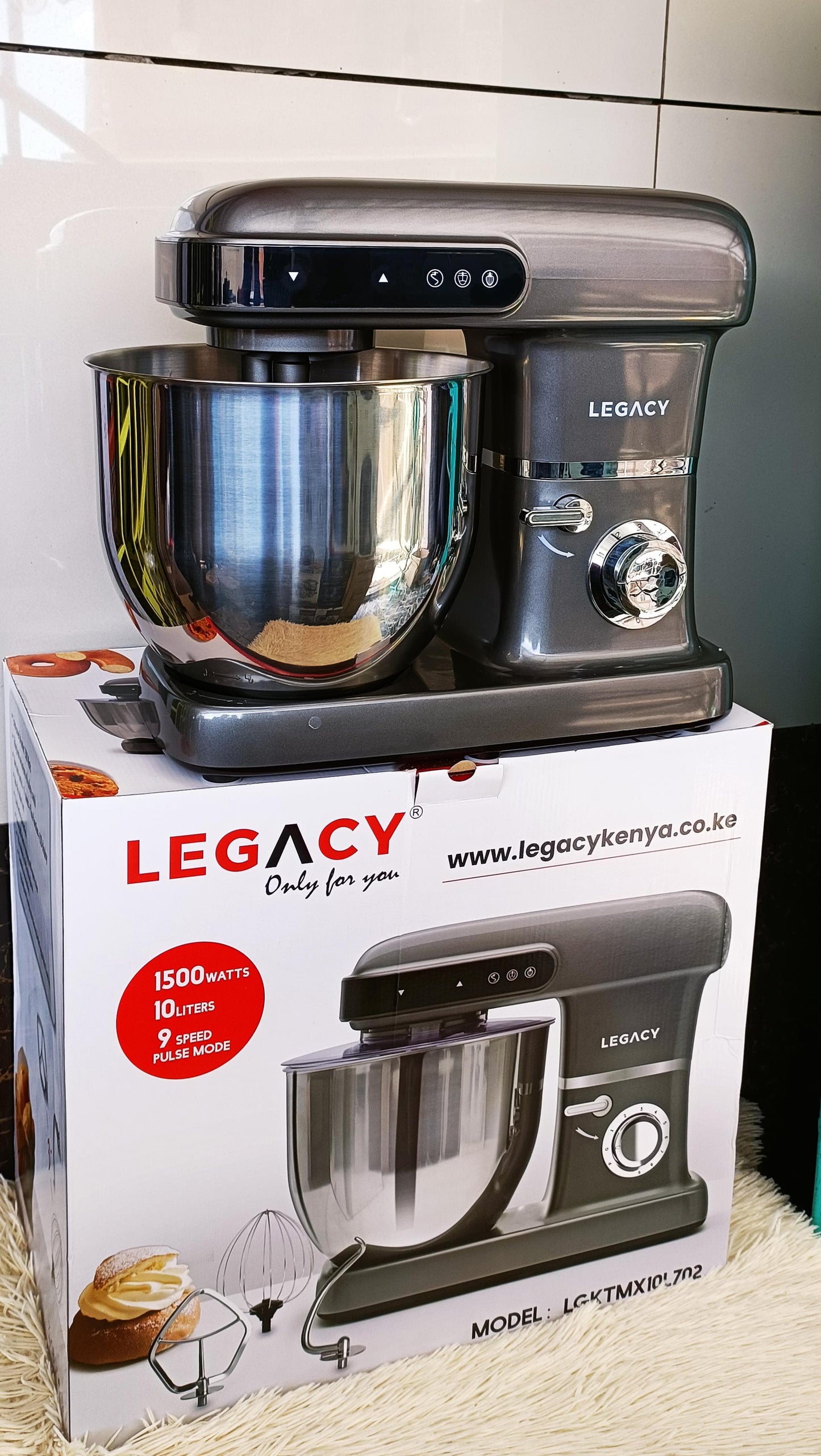 10L Legacy Stand Mixer | Dual Settings | Digital & Manual Controls | Durable Construction | Powerful Performance